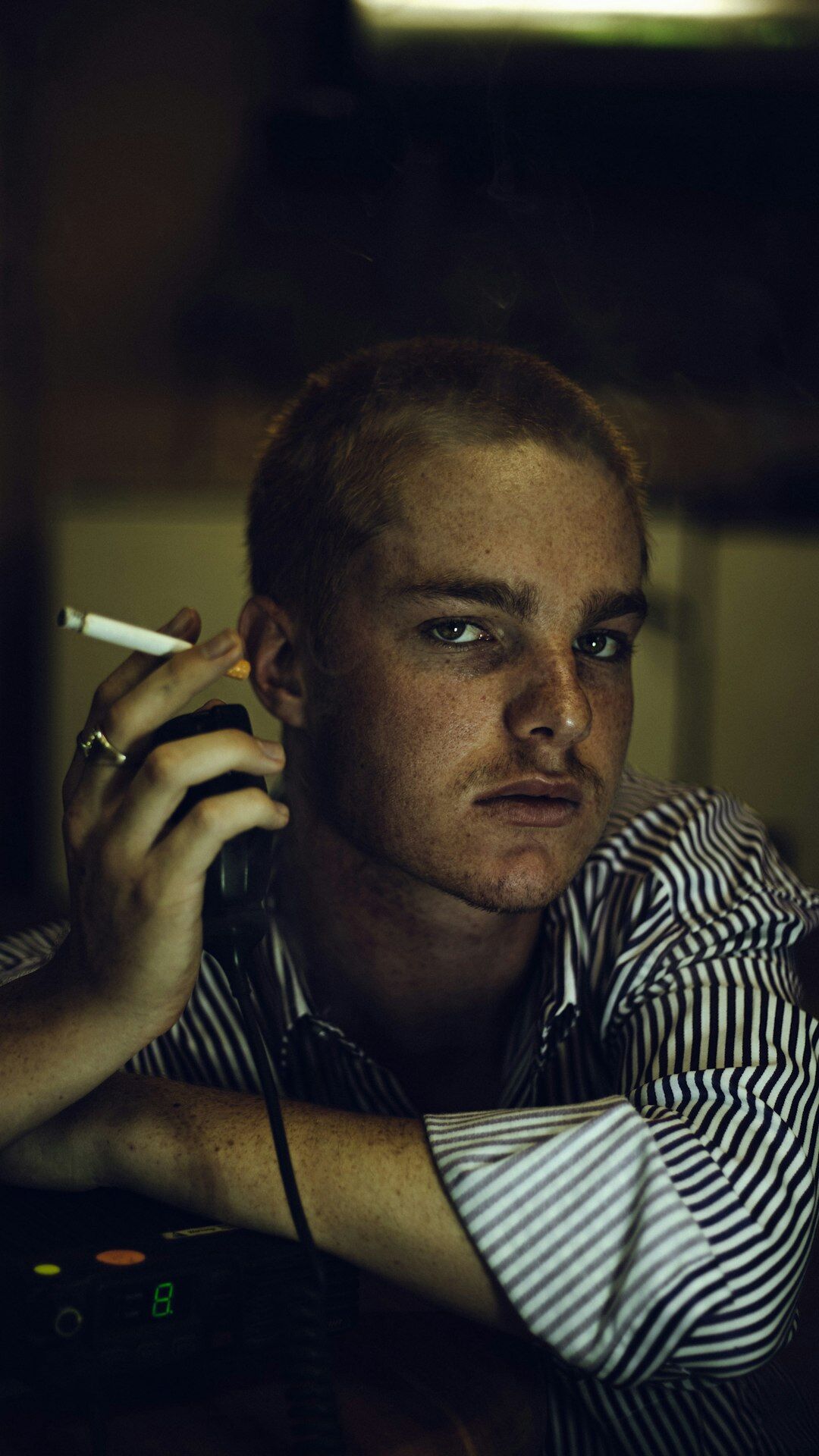 Finnish young man studio portrait technician
